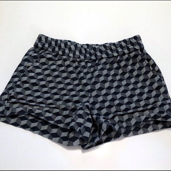 J. Crew 3" boardwalk pull-on geometric shorts, 0 - Picture 2 of 7